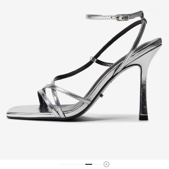Tony Bianco Franci Sandal Silver Foil, Size: 7 - Picture 5 of 14